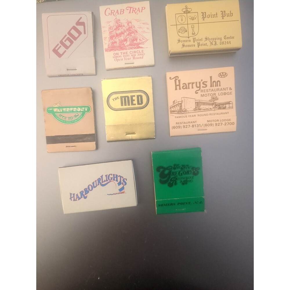 Vintage Lot Somers Point NJ Matches Matchbooks Bars Restaurants